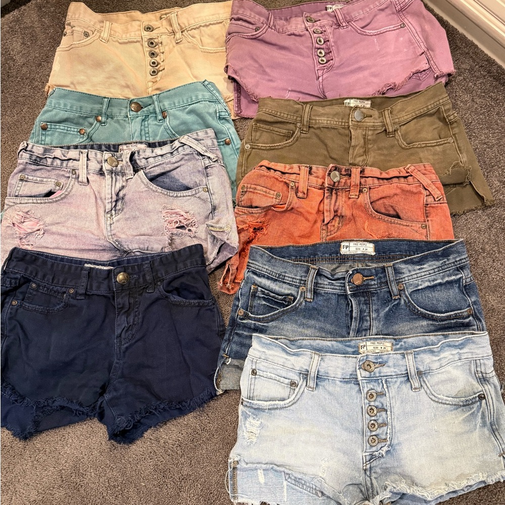 Free People Women's Jean Shorts in Assorted Colors
